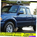 ウィンドウバイザー 1993-07 2008 2009 2010 2011 Ford Ranger Extended Cab Smoke Door Vent V...