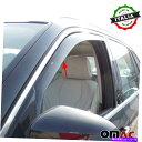 ウィンドウバイザー ウィンドウバイザーベントサンシェードレインガード2PCSフィットBMW X5 F15 2013-2018 Window Visor Vent Sun Shade Rain Guard 2pcs Fits BMW X5 F15 2013-2018(2)