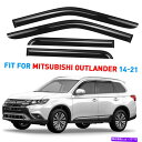 ウィンドウバイザー レインガードの換気バイザーシェード14-21ミツビシのアウトランダーシャタープルーフ Rain Guards Vent Visors Shade for 14-21 Mitsubishi Outlander SHATTERPROOF