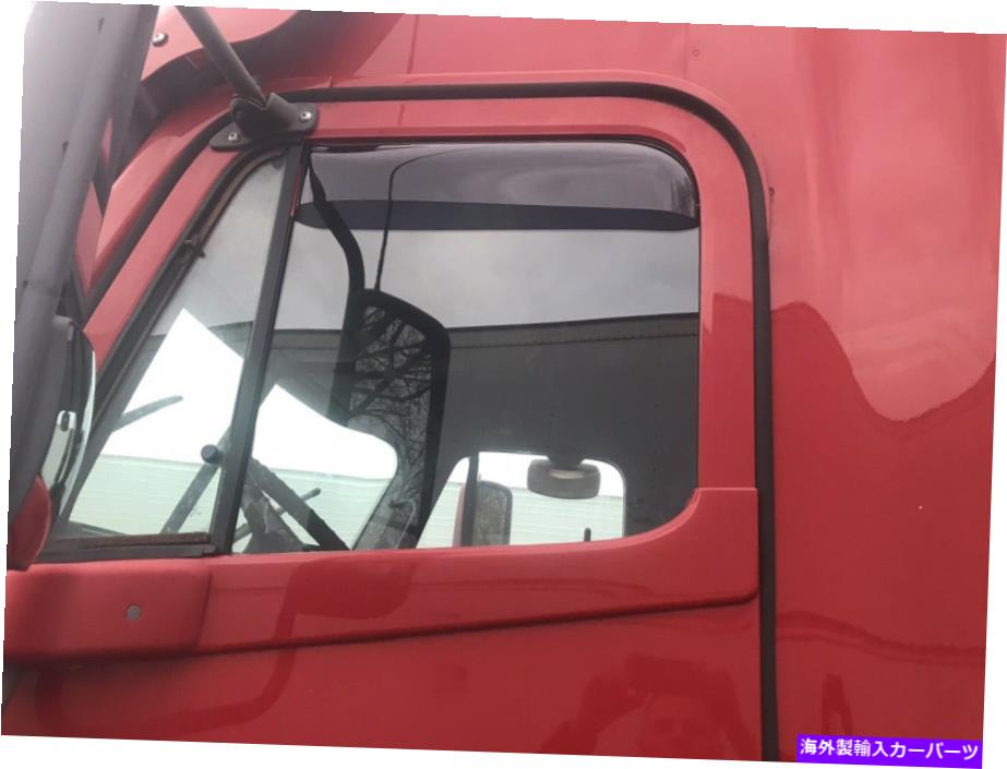 ウィンドウバイザー Freightliner Century 1996-2007 Sun Rain Deflectors Semiに設定されています Window Visors Set For Freightliner Century 1996-2007 Sun Rain Deflectors Semi