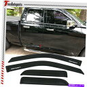 ウィンドウバイザー 09-22 Dodge Ram 1500拡張タクシーウィンドウバイザーサイドシェードデフレクター For 09-22 Dodge Ram 1...