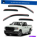 ウィンドウバイザー 2019-21 RAM 1500クアッドキャブのためのチャンネルミックスウィンドウディフレクターレインガード In-channel-mix ...