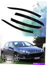 ウィンドウバイザー プジョー407 03-10デフレクターウィンドウバイザーガードベント天気シールド For Peugeot 407 03-10 Deflector Window Visors Guard Vent Weather Shield(2)