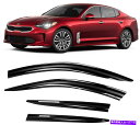 ウィンドウバイザー JSP Kia Stinger 18-22 Rain Guard Car Windoct Deflector Vert Visor Auto...