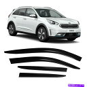 ウィンドウバイザー JSP KIA NIRO 2017-2021レインガードカーウィンドウデフレクターベントバイザーオートベンツシェード JSP Kia Nir...