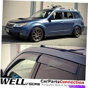 EBhEoCU[ XotHX^[TChftN^[̂߂WellvisorsEBhEoCU[09-13 WellVisors Window Visors 09-13 For Subaru Forester Side Deflectors