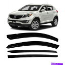 ウィンドウバイザー JSP Kia Sportage 11-16 Rain Guard Car Car Window Deflector Vert Visor ...