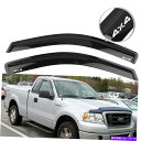 ウィンドウバイザー 適合04-08 FORD F150 STARDAND CAB 2DR WINDOWS VISOR SIDE RAIN GUARD DEFLE...