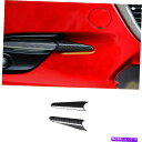 フォグライト カーボンファイバーフロントフォグライトランプストリップトリム2xマツダ3アクセラ2017-2019 Carbon Fiber Front Fog Light Lamp Strip Trim 2X Fit For Mazda 3 Axela 2017-2019