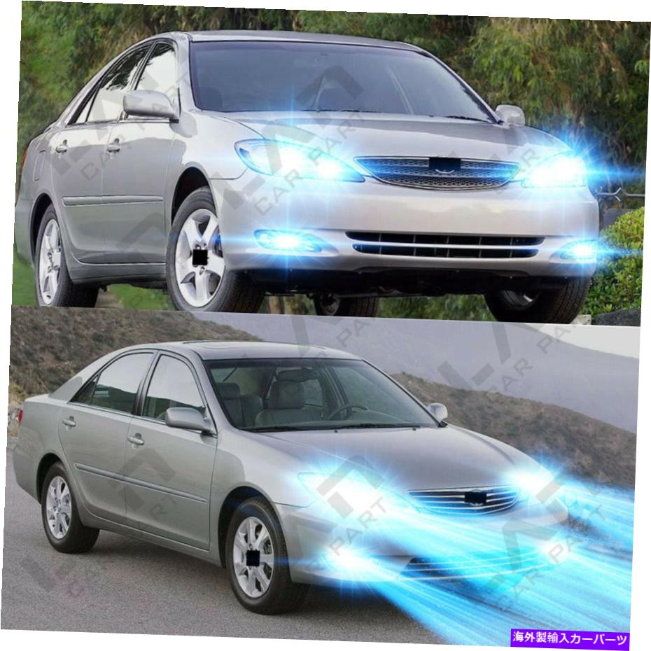 ե饤 ȥ西ꥫξ-6PC 8000K LEDإåɥ饤HI LOӡ +ե For Toyota CAMRY COROLLA - 6PC 8000K LED Headlight Hi Lo Beam + Fog Light Bulb