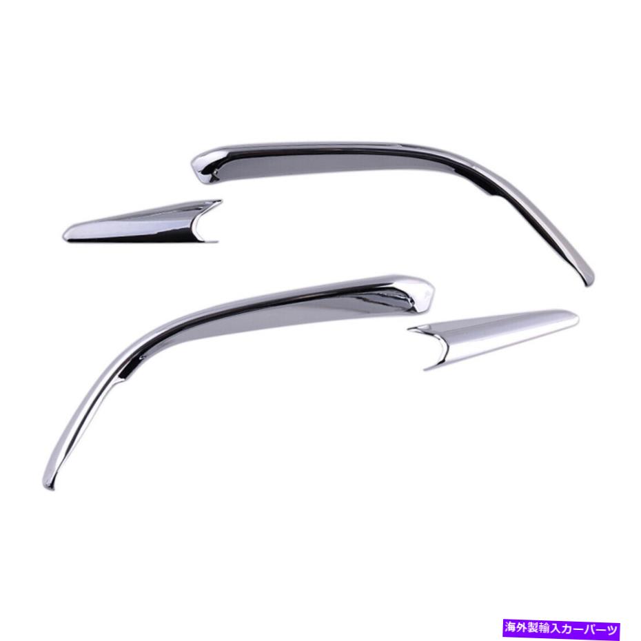 フォグライト クロムフロントフォグライトのまぶた眉毛トリムカバーマツダ3アクセラ2017-2018に適して..