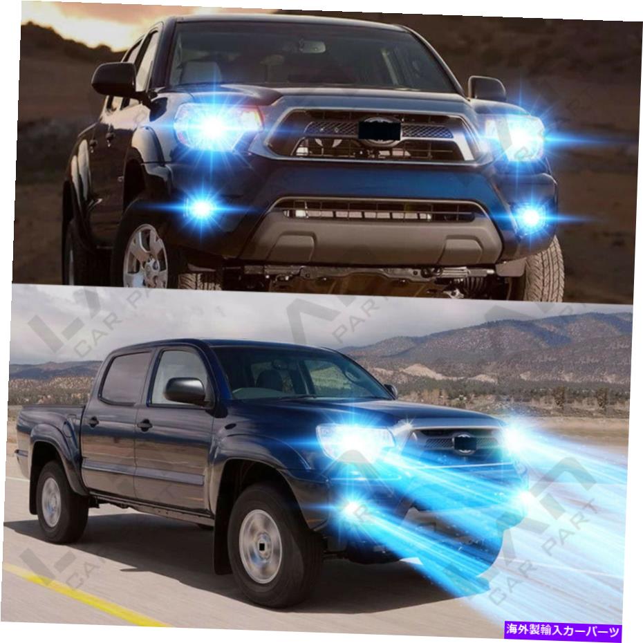 ե饤 ȥ西2012-2015-4PC8000K LEDإåɥ饤ȹӡ +ե饤 For Toyota Tacoma 2012-2015 - 4PC 8000K LED Headlight High Low Beam + Fog Lights