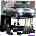 フォグライト GMC Envoy XL 2002-2006 Bright White Combo LEDヘッドライト&フォグランプ電球キット用 For GMC Envoy XL 2002-2006 Bright White Combo LED Headlight & Fog lamp Bulbs kit(2)