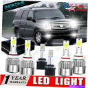 フォグライト キャデラックのエスカレードピックアップトラックext 2002 6000K LEDヘッドライト +フォグランプC6B For Cadillac Escalade Pickup Truck EXT 2002 6000K LED Headlight + Fog Lamp C6B