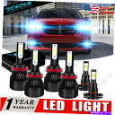 フォグライト Dodge Grand Caravan 2011-2019 8000K Cob LED Headlight High Low Fog Bulbs ...