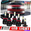 フォグライト Dodge Grand Caravan 2011-2019 6000K Cob LED Headlight High Low Fog Bulbs ...