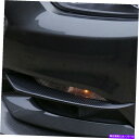フォグライト カーボンファイバーフロントフォグライト眉毛カバーフォードマスタング2015-2017のトリム Carbon Fiber Front Fog Light Eyebrow Cover Trim For Ford Mustang 2015-2017