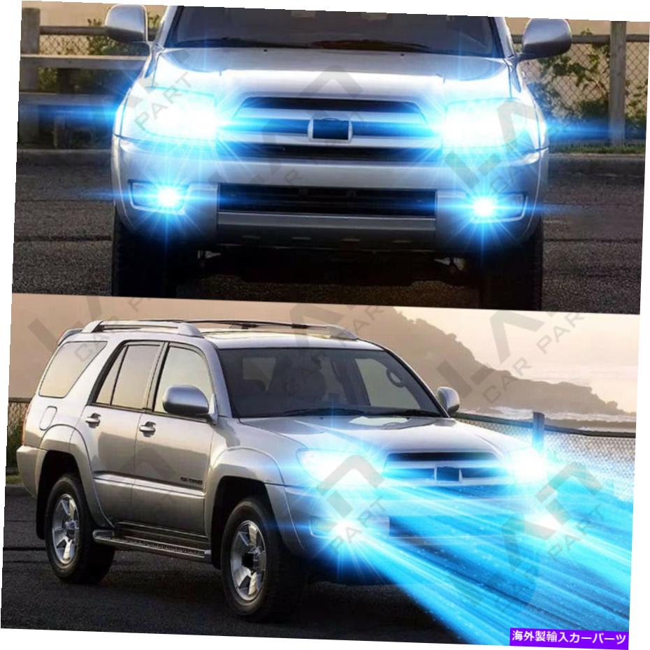 ե饤 ȥ西4Runner 2003-2005-6PC 8000KLEDإåɥ饤 +եŵ For Toyota 4Runner 2003-2005 - 6PC 8000K Combo LED Headlight + Fog Light Bulbs