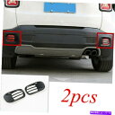 フォグライト 2015-19ジープ反逆者ブラックテールバンパーフォグランプライトカバートリムアイアンペア Fits 2015-19 Jeep Renegade Black Tail Bumper Fog Lamp Light Cover Trim-Iron Pair