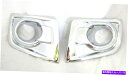 フォグライト 新しいフォードレンジャーT6 2012-14ピックアップL/Kクロムフォグスポットランプライトカバートリム FOR NEW FORD RANGER T6 2012-14 PICK UP L/K CHROME FOG SPOT LAMP LIGHT COVER TRIM(2)