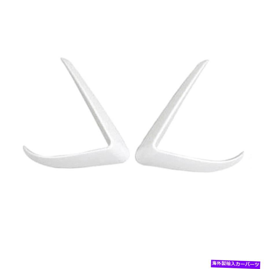 フォグライト 2xカーフロントフォグライトランプ眉毛トリムフィット2017-2019 2018テスラモデル3 2x Ca..