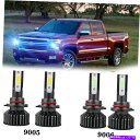 フォグライト コンボ9005 9006ブルー8KコブLEDヘッドライトキットバルブ高ビームランプUS US Combo 9005 9006 Blue 8K COB LED Headlight Kit Bulbs High Low Beam Lamp US(2)