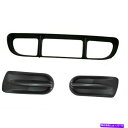 フォグライト フォードエクスプローラーフロントバンパーセンターグリルフォグライトカバー2002-2005の新しい New For FORD EXPLORER Front Bumper Center Grille Fog Light Covers Fits 2002-2005(2)