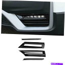 フォグライト ホンダCRV CR-V 2020-2022グロスブラックDXフロントフォグライトランプフレームトリム4PCS For Honda CRV CR-V 2020-2022 Gloss Black DX Front Fog Light Lamp Frame Trim 4PCS