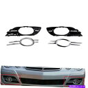 フォグライト フロントフォグライトグリルクロムトリムカバーメルセデスベンツEクラスW211 07-09にフィット Front Fog Light Grill Chrome Trim Cover Fit For Mercedes-Benz E-CLASS W211 07-09