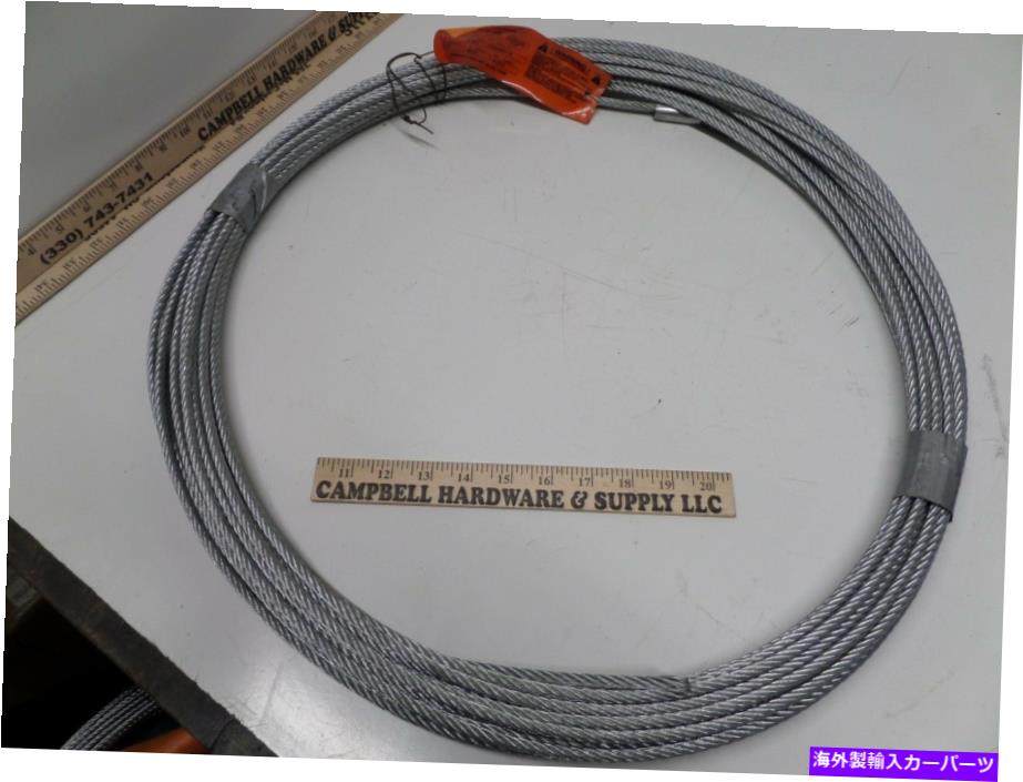 アイライン 亜鉛メッキウィンチワイヤーラインプルケーブルチョーカーとシンブルアイガック1/4 x 100 '..