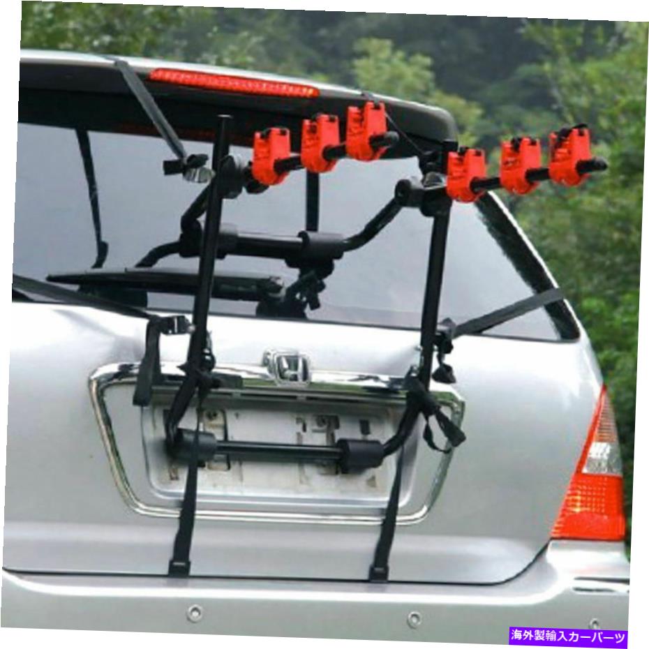 USサイクルキャリア 自転車ラックカートランク3自転車キャリアセダンハッチバックミニバンSUV折りたた..