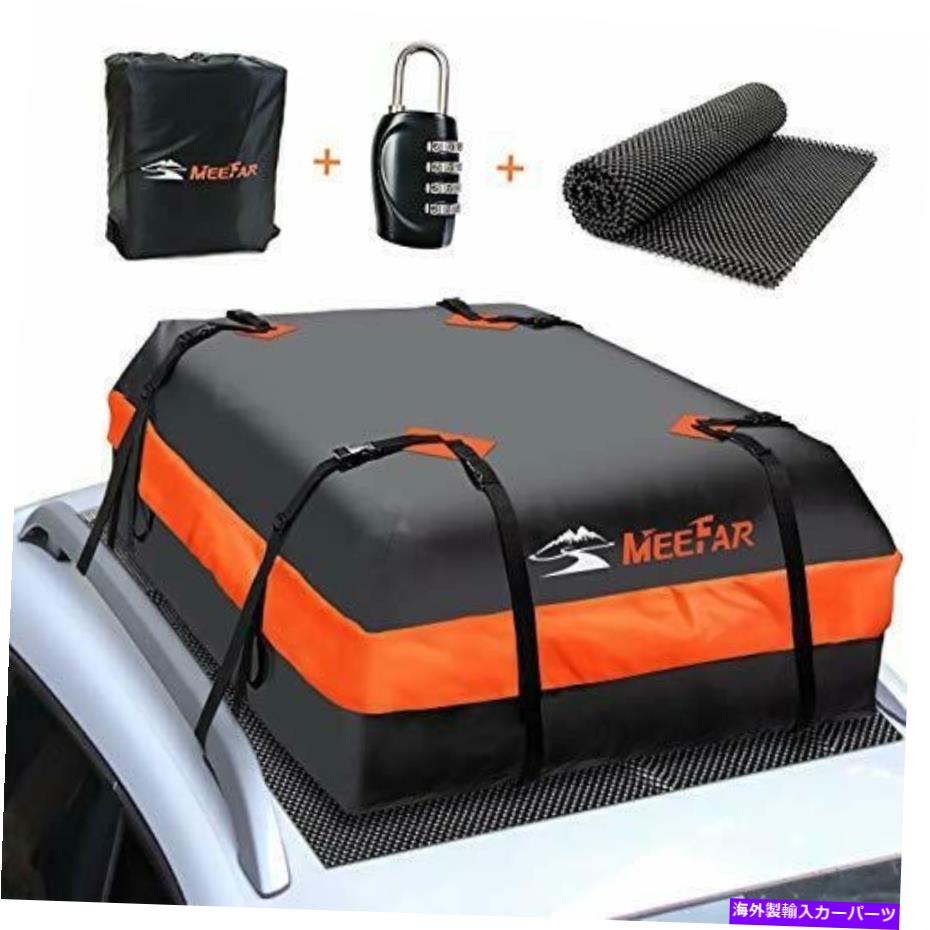 USサイクルキャリア 車のルーフバッグxbeek屋上トップ貨物キャリアバッグ防水15 15立方フィート Car Ro..