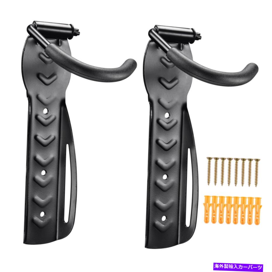 USサイクルキャリア 2PCS自転車サイクリングウォールラックマウントフックハンガーガレージホルダーデ..