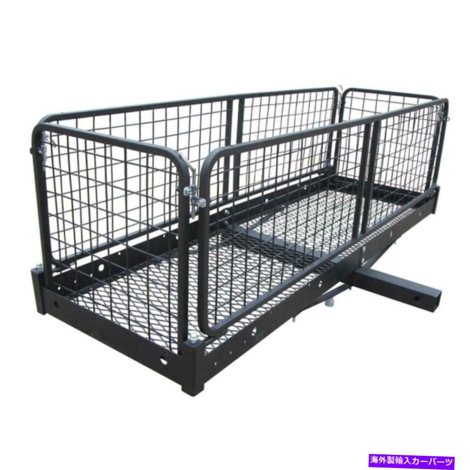 US륭ꥢ ꥯޤꤿߥҥåʪꥢ2쥷С500 lb.̥֥å Erickson Folding Hitch Cargo Carrier 2 in. Receiver 500 lb. Capacity Steel Black