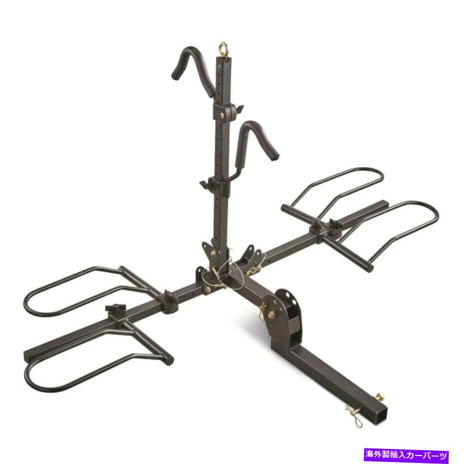 USサイクルキャリア 新しいガイドギア折りたたみファットタイヤマウンテンバイクキャリアラック、2バイ..