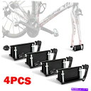 USサイクルキャリア 4PCSピックアップトラックベッドカールーフバイク自転車ブロックフォークマウントラックキャリアホルダー 4Pcs Pickup Truck...