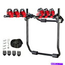 USサイクルキャリア バイクトランクラックリアマウント3/4BikesキャリアカーSUV自転車セダン頑丈なギフト Bike Trunk Rack Rear Mo...