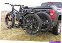 USサイクルキャリア 2脂肪タイヤパッド付きキャリア自転車容量トラックSUV用バイクキャリアヒッチ Bike Carrier Hitch For 2 Fat T...