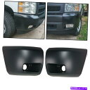 フォグライト 2007-2013シルバラード1500のブラックフロントバンパーエンド/キャップフォグライト2PCS Black Front Bumper End...
