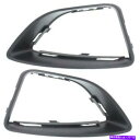 フォグライト 10-12フォードフュージョンS / SE用の新しいドライバーと助手席サイドフォグライトベゼルセット New Driver & Passenger Side Fog Light Bezel Set For 10-12 Ford Fusion S / SE(2)