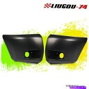 フォグライト フロントバンパーエクステンションエンド/キャップフォグライトブラックフィット2007-2013シルバード1500 Front Bumper Ext...