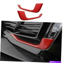 フォグライト Cadillac CT5 2020-2022 GL REDカー??ボンファイバーフロントフォグランプライトストリップトリム For Cadilla...