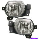 フォグライト 2001-05 Kia Rio LH&RH W/ Bulbsの2つのクリアレンズフォグライトのセット Set of 2 Clear Lens Fog Light For 2001-05 Kia Rio LH & RH w/ Bulbs(2)