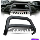 Bull Bar 11-19フォードエクスプローラーマットブルクAVTブルバーバーグリルグリルガード SSスキッド For 11-19 Ford Explorer Matte Blk Avt Bull Bar Bumper Grill Grille Guard Ss Skid