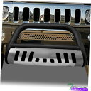 Bull Bar 2006-2010のトップラインハマーH3ブルバーバーグリルガード - マットブラック/スキッド Topline For 2006-2010 Hummer H3 Bull Bar Bumper Grille Guard - Matte Black/Skid(2)
