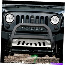 Bull Bar 2010-2018のトップラインジープラングラーJK AVTブルバーグリルガード-MatteBlk/Skid Topline For 2010-2018 Jeep Wrangler JK AVT Bull Bar Grille Guard -Matte Blk/Skid(2)