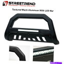 Bull Bar 2001年から2004年のフロンティア/XterraテクスチャブルクAVアルミニウムLEDブルバーバンパーガード For 2001-2004 Frontier/Xterra Textured Blk AV Aluminum LED Bull Bar Bumper Guard(2)