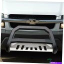 Bull Bar 99-07シルバラード/シエラAVTブルバーガードV2マットブラック/スキッドのトップライン Topline For 99-07 Silverado/Sierra AVT Bull Bar Grille Guard v2-Matte Black/Skid(2)