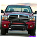 Bull Bar フィット94-02ダッジラム1500/2500/3500トラックブラックブルバープッシュバンパーグリルガード Fit 94-02 Dodge Ram 1500/2500/3500 Truck Black Bull Bar Push Bumper Grill Guard