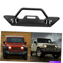 Bull Bar 2007-18ジープJKラングラーのウィンチプレート付きフロントバンパーオフロッククローラー Front Bumper Off-Road Rock Crawler with Winch Plate for 2007-18 Jeep JK Wrangler